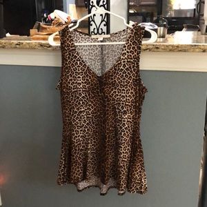 NWOT Boston Proper Animal Print Tank